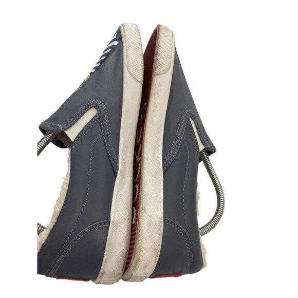 BucketFeet Hipster Penguin Womens Size 8.5 blue lined Slip-On Shoes - Picture 6 of 8